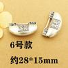 Joyería de Plata Tibetana Cuentas de Bloqueo Larga Vida Accesorios DIY Pulsera de Cristal Collar Colgante de Campana con Cuentas Accesorios de Plata de Chiang Mai