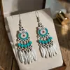 Pendientes de Borlas Estilo Étnico Bohemio Retro, Modernos y Versátiles, Lujo Ligero, Pendientes de Estilo Chino Nuevo para el Día a Día