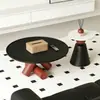 Design de mesa de centro geométrica minimalista, artístico e criativo, para salas de estar pequenas, uso doméstico, luxo leve, mesa de chá minimalista italiana de alta qualidade