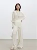 Suéter de Punto de Lana Estilo Perezoso con Cuello de Una Línea para Mujer con Mangas Murciélago Irregulares, Nuevo Top para Mujer Otoño Temprano 2026