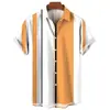 Comercio electrónico transfronterizo popular nuevo de verano para hombre impresión digital 3D tendencia de ocio hawaiana camisa de manga corta
