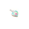 Pingente Charme Contas Espaçadoras Estrela Colorida com Epóxi Prata Esterlina s999 Cristal Wenwan Cordão Trançado para Pulso Colar Acessórios DIY