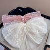 Oversized Lace Bow Spring Clip Grampo de Cabelo Super Fairy Style Girl Top Clip Boutique Headwear Acessórios para o Cabelo