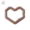 Hebilla de Resorte de Corazón de Píxel de Aleación Anillo Abierto Llavero con Forma Especial Hebilla para Joyería DIY Accesorios de Ferretería para Ropa y Equipaje