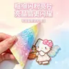 Vidro Transparente Brilhante SparkleCoarse Tecido com Glitter Brilhante Superfície Espelhada Tecido com Brilho Explosivo Tecido Termocolante Miçangas Perler para DIY Ferramenta para Transferência por Calor