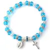 Pulseira Europeia e Americana Cruzada com Contas Transfronteiriças, Pulseira de Corda Elástica Moderna e Versátil, Presente de Aniversário para Homens e Mulheres