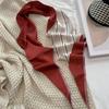 Bufanda Nueva Larga de Seda para Mujer, Bufanda Popular para el Cuello, Regalo para Mamá, Lujo Ligero, Sensación de Alta Gama, Versátil para Primavera y Otoño, Diadema Estrecha con Esquina Puntiaguda