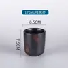 Configuração de Mesa Estilo Japonês Peça Quatro Tigela de Arroz Restaurante de Sushi Xícara de Chá Prato de Osso Preto Cerâmica Suporte para Hashi Bule Cozinha Japonesa e Coreana
