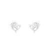 Plata S999 Infantil Fresco y Dulce Amor Diseño de Ballena 2024 Nuevos Aretes de Clavo con Tornillo para Agujero de Oreja