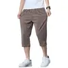 Pantalones Cortos Casuales de Seda de Hielo para Hombre, Verano Delgados de Marca de Moda, Pantalones Acortados Holgados, Nuevos Pantalones Cortos Deportivos de Secado Rápido 2025