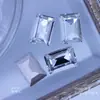 Nova arte de unhas com furador de base pontuda branca, furador em formato de unha, branco transparente, tridimensional, super brilhante, DIY, armadura de uso, adesivo de joia de diamante, atacado