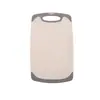 Tabla de cortar de tres piezas Tabla de cortar con puntos de sésamo Tabla de cortar para frutas Plástico PP Tabla de cortar de goma Tabla de cortar para alimentos complementados para niños con paja de trigo