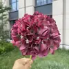 Flor Artificial de Hortênsia Impressa em 3D Jinhan Única Decoração de Casamento Flor Artificial Atacado