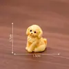 Paisaje en miniatura, cachorro dormido creativo y lindo, accesorios de decoración para casa de muñecas DIY, adornos de escritorio o de coche en miniatura