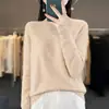 Nuevo Suéter de Punto de Cuello Alto para Mujer Otoño/Invierno 2026 Diseño de Flor con Pedrería Corte Holgado Elegante Top Base