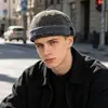 Boné docker lavado AliExpress moda tendência cor color-blocking retrô para homens e mulheres, gorro hip-hop estrela de cinco pontas sem aba