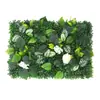 Parede de plantas artificiais parede de fundo de plantas verdes decoração de parede grade de casamento flor artificial de plástico empresa parede de imagem de paisagismo de shopping
