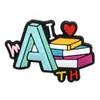 Amuletos para Zapatos Creativos de Dibujos Animados con Temática de Matemáticas, Accesorios Desmontables DIY para Zuecos, Decoraciones de Hebillas para Zapatos Transfronterizas, Al por Mayor en Stock