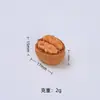 Mini Estéreo Comida de Nueces Juguete Dibujo Animado Hecho a Mano Accesorios para Joyería DIY Pegamento de Crema Resina Accesorios Pequeños Material para Pasador de Pelo