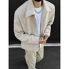 Chaqueta Ejecutiva para Hombre Joven Primavera y Otoño Limpia y Ajustada para Pareja Chaqueta Americana Detroit Holgada con Solapa Top