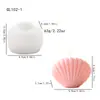 Molde de Yeso Popular para Adorno de Perla con Forma de Concha, Molde de Silicona de Lujo de Gama Alta para Decoración de Velas Aromáticas DIY