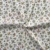 "Escape entre Flores" Tela de Algodón para Primavera y Otoño Amigable con la Piel Algodón Raya Vertical Jacquard Hueco Tela Estampada Floral Pequeña