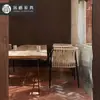 Mesa y Sillas para Terraza de Jardín de Villa al Aire Libre Hotel B&B Silla de Ratán de Ocio Protección Solar Impermeable Mesa de Café Conjunto de Tres Piezas Combinación