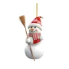 Suprimentos de Natal Boneco de Neve de Natal Único Pingente Decorativo Acrílico Pendurado Decorações de Feriado para Árvore de Natal
