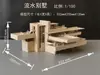 Modelo de Construcción Maestro DIY Kit de Ensamblaje Manual Paquete de Materiales Escena de Mesa de Arena Tablero de Madera de Tilo Modelo Villa Casa sobre la Cascada