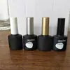 Suministro de fábrica botella de esmalte de uñas con tapa cepillo botella de pintura Botella vacía de esmalte de uñas Botella vacía de esmalte de uñas 15ml botella con cepillo