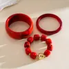 Pulseras de resina de gradiente irregular transfronterizas europeas y americanas con una estética fresca y minimalista, sensación de lujo ligero y alta gama, venta al por mayor