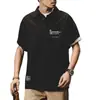 Camiseta Retro de Manga Corta Estilo Americano para Hombre Holgada Verano Ropa de Hombre 2022 Nueva Camisa de Trabajo Camisa Polo de Media Manga para Hombre