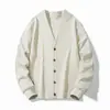 Xale de Tricô Retrô Estilo Hong Kong Outono Nova Marca Tendência Masculina Plus Size Ampliado Jovem Solto Casual Jaqueta Tendência