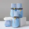 Zapatos para Perros Medianos y Grandes con Hebillas Dobles de Terciopelo para Otoño e Invierno Cálidos Golden Retriever Anticaída Exteriores Zapatos para Mascotas de Perro Grande