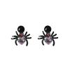 Explosiones de araña, dulce viento fresco, araña, amor, oreja, hueso, uña, oscuro, alto nivel, chica sexy, oreja, uña, pendientes de circonita, pendientes