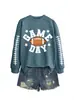 Amazon eBay sitio independiente de moda y único para mujer día de partido colorido fútbol cuello redondo manga larga sudadera