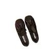 Zapatos de abuela de estilo coreano, punta cuadrada, bloques de color, plisados, suela blanda, para mujer, nueva moda de verano, cómodos, correa elástica, zapatos de un solo color bajos