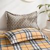 Conjunto de quatro peças espessado para lixar atacado simples conjunto de três peças para dormitório estudantil lavável à máquina amigo da pele peça única capa de edredom individual para casa