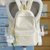 Padrão Nebuloso Azul Gelo com uma Vibe Fresca, Mochila para Estudantes, Leve e Respirável, Estilo Universitário, Versátil, Mochila Leve