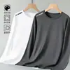 Camiseta de manga larga para hombre, estilo deportivo casual, cuello redondo, camiseta interior estampada de manga larga, camiseta para hombre