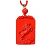 Colgante de Cinabrio Crudo para Riqueza Instantánea, Arena Dorada Púrpura de Alto Contenido, Collar Unisex para el Año de Nacimiento, Joyería de Regalo al por Mayor
