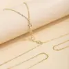 Estilo Playa de Verano Cadena para el Ombligo que Conserva el Color Cadena de Bikini con Cruz de Pedrería para Niñas Cadena Corporal de Aleación para Mujer