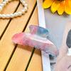 Pinza para el Cabello de Lujo Ligero Estilo Coreano que Cambia de Color, Pinza de Garra Grande de Color Dopamina, Color Gelatina con Acabado de Alta Gama, Pasador para la Parte Posterior de la Cabeza, Pinza de Tiburón