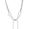 Collar de Acero de Titanio con Lazo Ajustable Simple de Estilo Coreano de Alta Gama para Mujer Spice Girl Nicho Color Libre con Flecos Cadena Clavicular