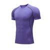 Camiseta Deportiva de Manga Corta para Hombre Fitness Running Ajustada Cuello Redondo Jersey de Baloncesto Fútbol Absorción de Sudor Moldeadora Moderna Secado Rápido