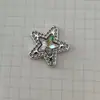 Estrella plateada lazo diamante AB accesorios de joyería DIY funda de resina para teléfono, materiales de decoración para agujeros de zapatos