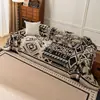 Capa de Sofá de Veludo Estilo Boêmio Transfronteiriça, Capa de Sofá Jacquard Geométrico para Sala de Estar, Almofada de Sofá Retrô para Quarto