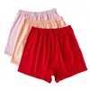 Ropa interior de algodón puro para mujeres de mediana edad y mayores, pantalones tipo boxer cómodos de cuatro ángulos, ropa interior para madres de cintura alta, pantalones cortos de talla holgada, venta al por mayor