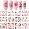 Belleza Total Transfronterizo Nuevo Día de San Valentín Pegatinas para Uñas Arte de Uñas Europeas y Americanas Corazón Labios Pegatinas para Uñas con Marca de Agua