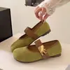 Zapatos Mary Jane Retro de una Sola Correa para Mujer 2026 Otoño Nuevos Planos Redondos Suela Suave Zapatos Bajos de Abuela para Mujer